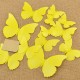 Set 12 vlinders fel geel-oranje