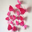 Set 12 vlinders soft roze