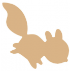 Eekhoorn (springend) MDF 14x14
