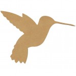 Vogel-kolibri L MDF Gomille 29x20